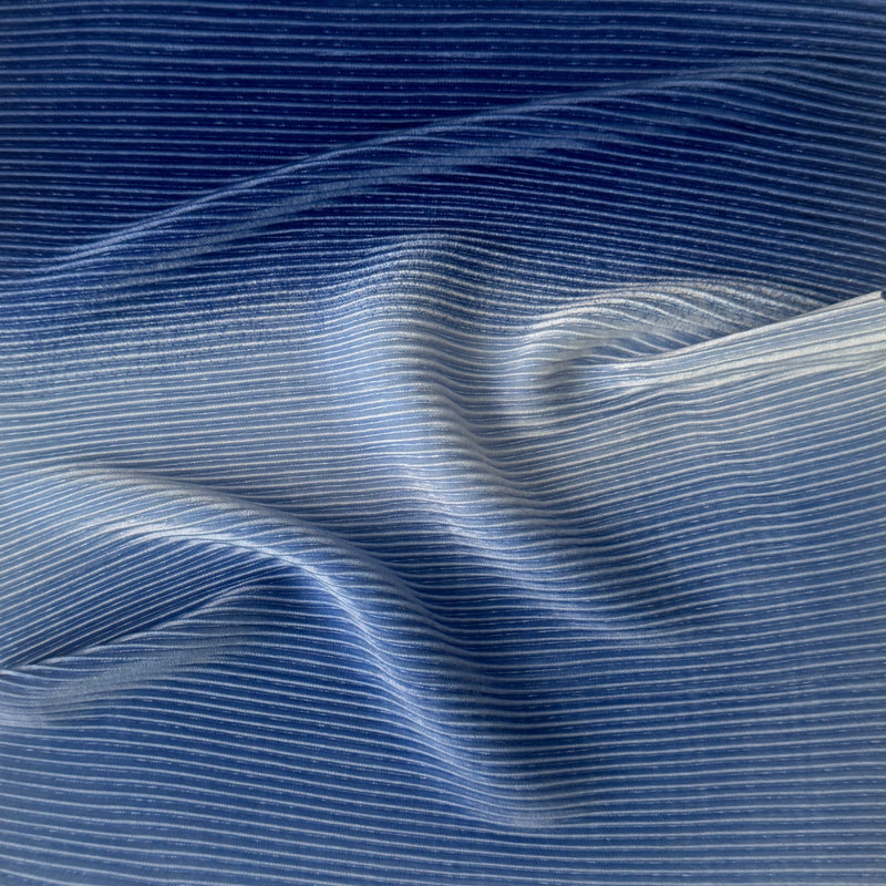 Shiny Printed Knit Denim Blue Ombre