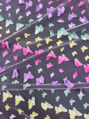 3D Butterfly Lace Rainbow Multicolor