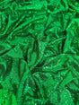 Stretch Sequin Mesh Bright Green