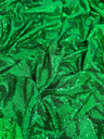 Stretch Sequin Mesh Bright Green