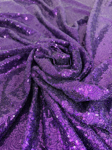 Stretch Sequin Mesh Purple