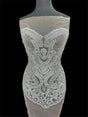 Silver Rhinestone Bodice Appliqué