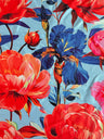 Printed Nylon Spandex Garden Flowers Multicolor