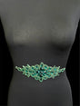 Emerald Green Rhinestone Applique