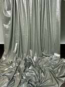 Shiny Foiled Spandex Sage Green