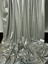 Shiny Foiled Spandex Sage Green