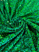 Sequin Velvet Kelly Green
