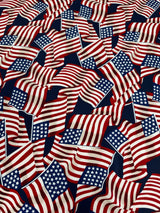 Printed Nylon Spandex American Flag