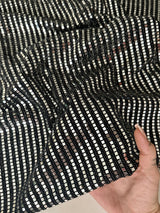 Stretch Mirror Sequin Knit Silver
