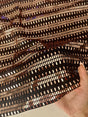 Gold Foiled Mirror Sequins on Knit