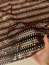 Gold Foiled Mirror Sequins on Knit