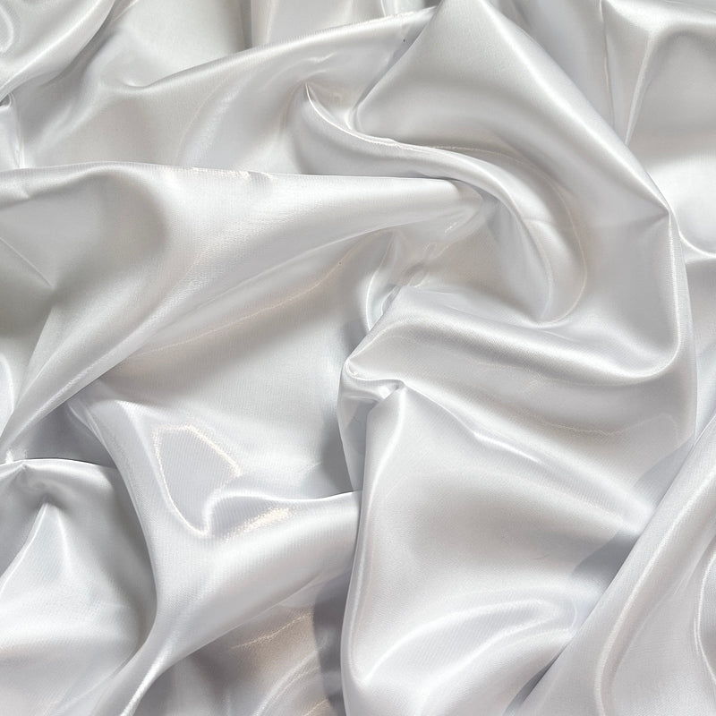 Liquid Bridal Satin White