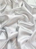 Liquid Bridal Satin White