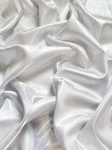 Liquid Bridal Satin White