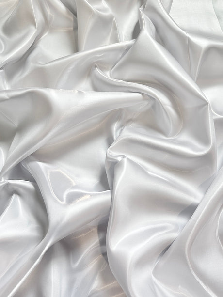 Liquid Bridal Satin White