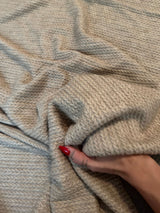Oatmeal Cable Textured Sweater Knit