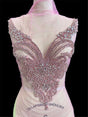 Baby Pink Rhinestone Bodice Applique