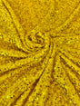 Yellow Sequin Velvet