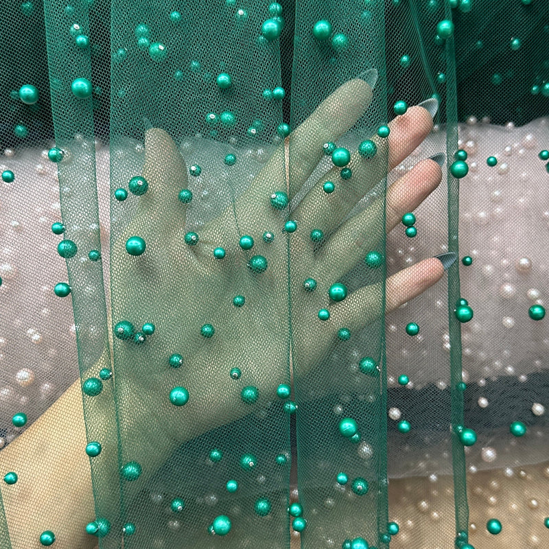 Pearl Tulle Green
