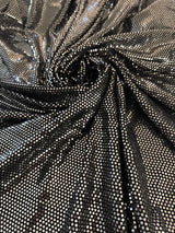 Stretch Sequin Mirror Foiled Spandex Silver