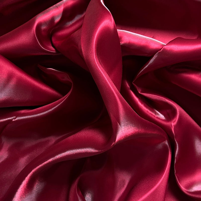 Liquid Bridal Satin Burgundy