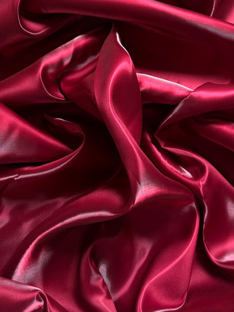 Liquid Bridal Satin Burgundy