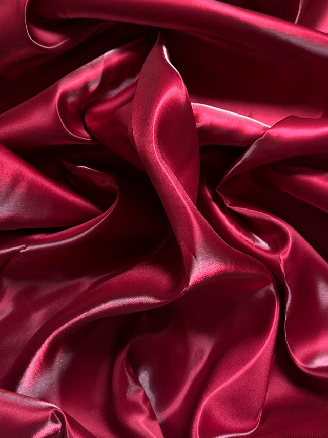 Liquid Bridal Satin Burgundy