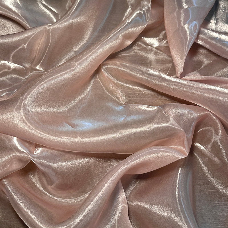 Liquid Shimmery Organza in Blush Pink