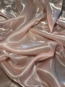 Liquid Shimmery Organza in Blush Pink