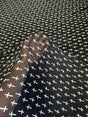 Printed Chiffon Black and White Cross