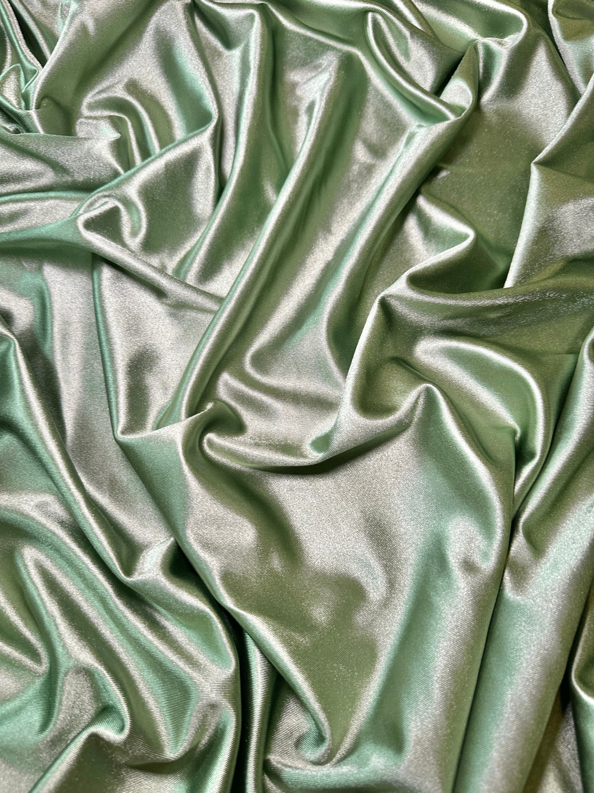 Shiny Nylon Spandex Sage Green