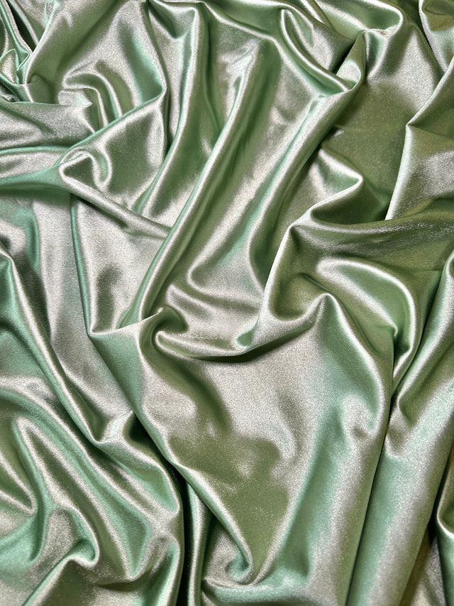 Shiny Nylon Spandex Sage Green