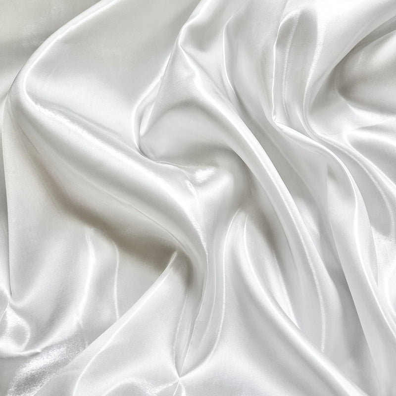 Liquid Bridal Satin Off White