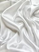 Liquid Bridal Satin Off White