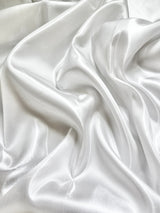 Liquid Bridal Satin Off White