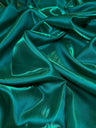 Liquid Bridal Satin Emerald Green