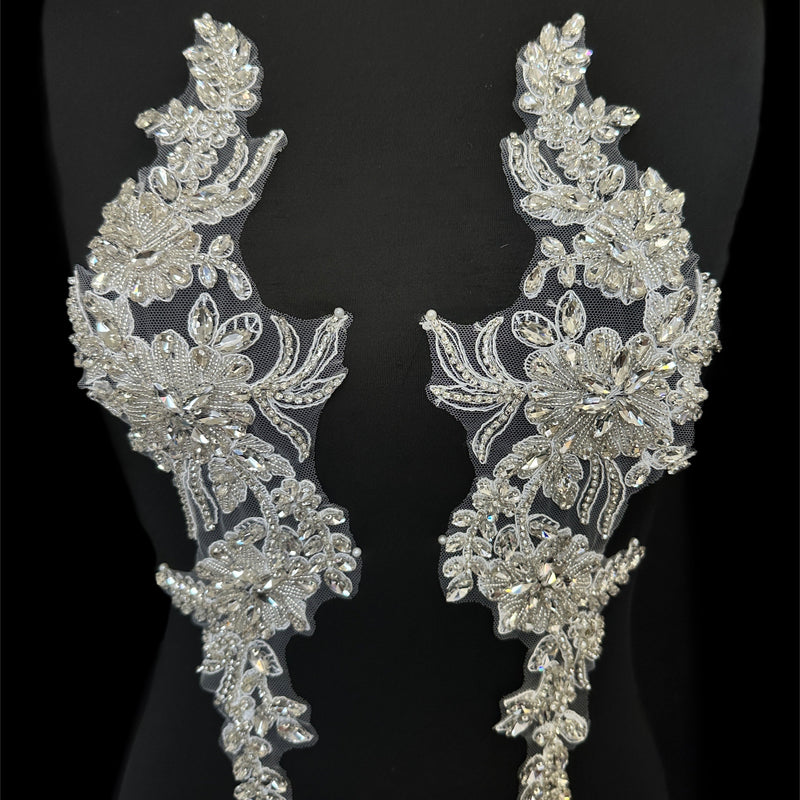 Silver Rhinestone Applique