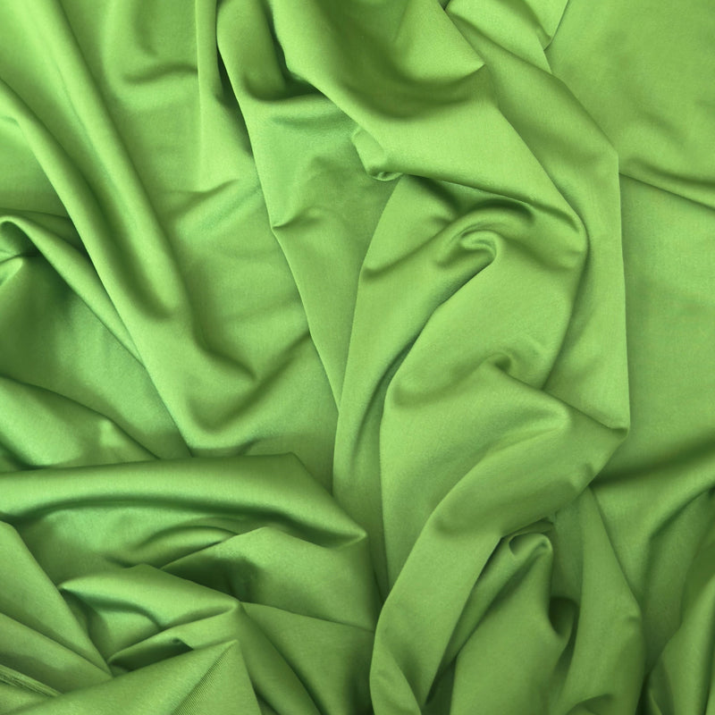 Shiny Yoga Nylon Spandex Apple Green