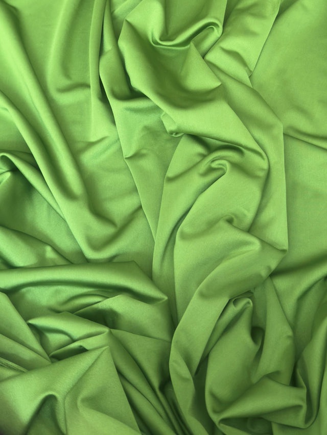 Shiny Yoga Nylon Spandex Apple Green