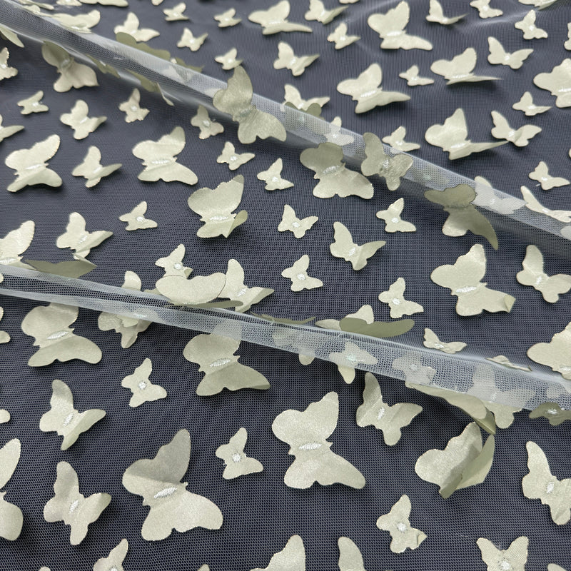 3D Butterfly Lace Pistachio