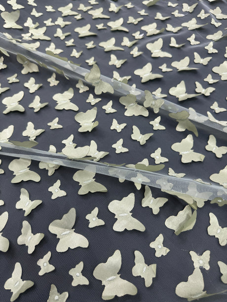 3D Butterfly Lace Pistachio