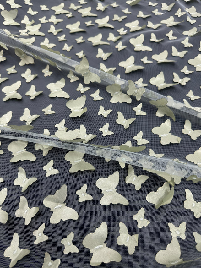 3D Butterfly Lace Pistachio