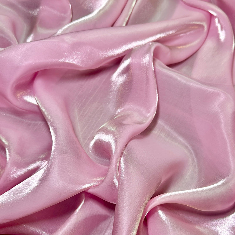 Liquid Shimmery Chiffon Baby Pink