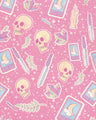 Printed Nylon Spandex Blush Skull Tarot