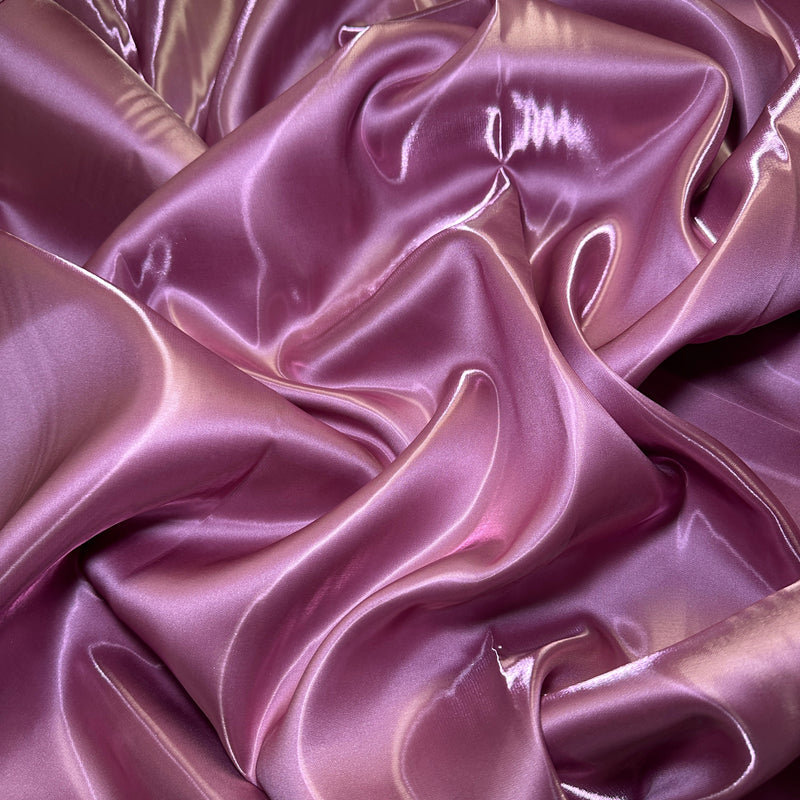 Liquid Bridal Satin Mauve Pink