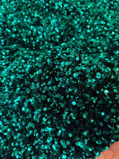 Sequin on Velvet Stretch Fabric