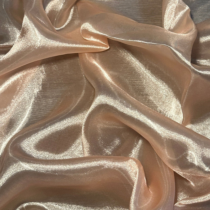 Liquid Shimmery Organza Light Peach
