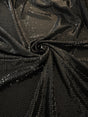 Black Sequin Mirror Foiled Spandex
