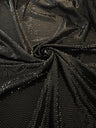 Black Sequin Mirror Foiled Spandex