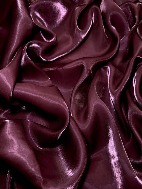 Liquid Shimmery Chiffon Burgundy